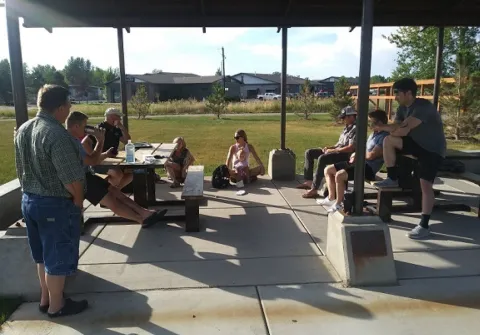 Bozeman Investor Club meets outside
